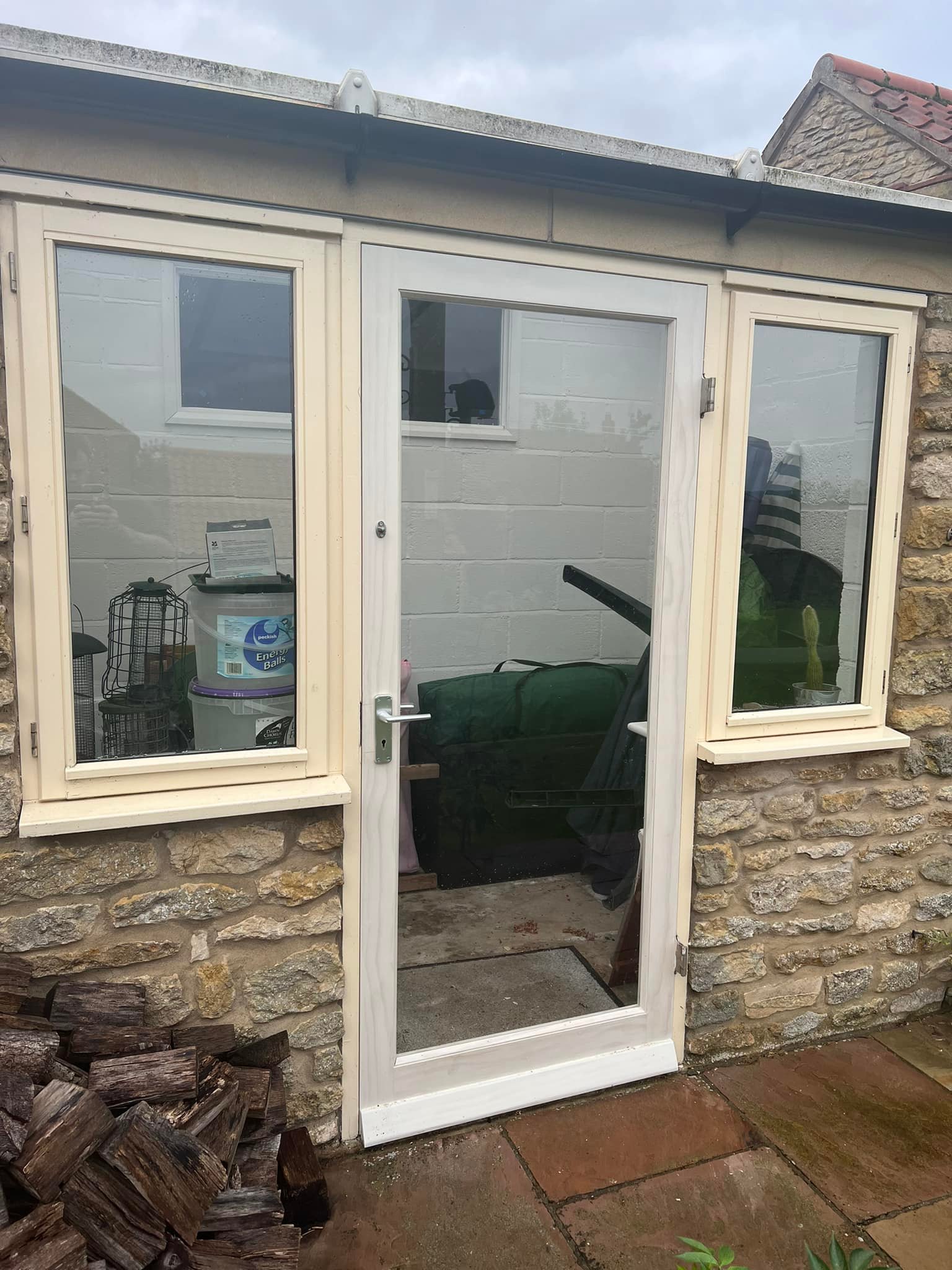 Hand-finished wooden door for entrance in Whitby